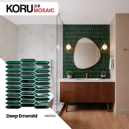 KORU Wallpanel Dinding Mosaic Dekorasi Rumah Modern Jewel Series Shiny Premium 300mmx190mm Minimalis Harga Per DUS