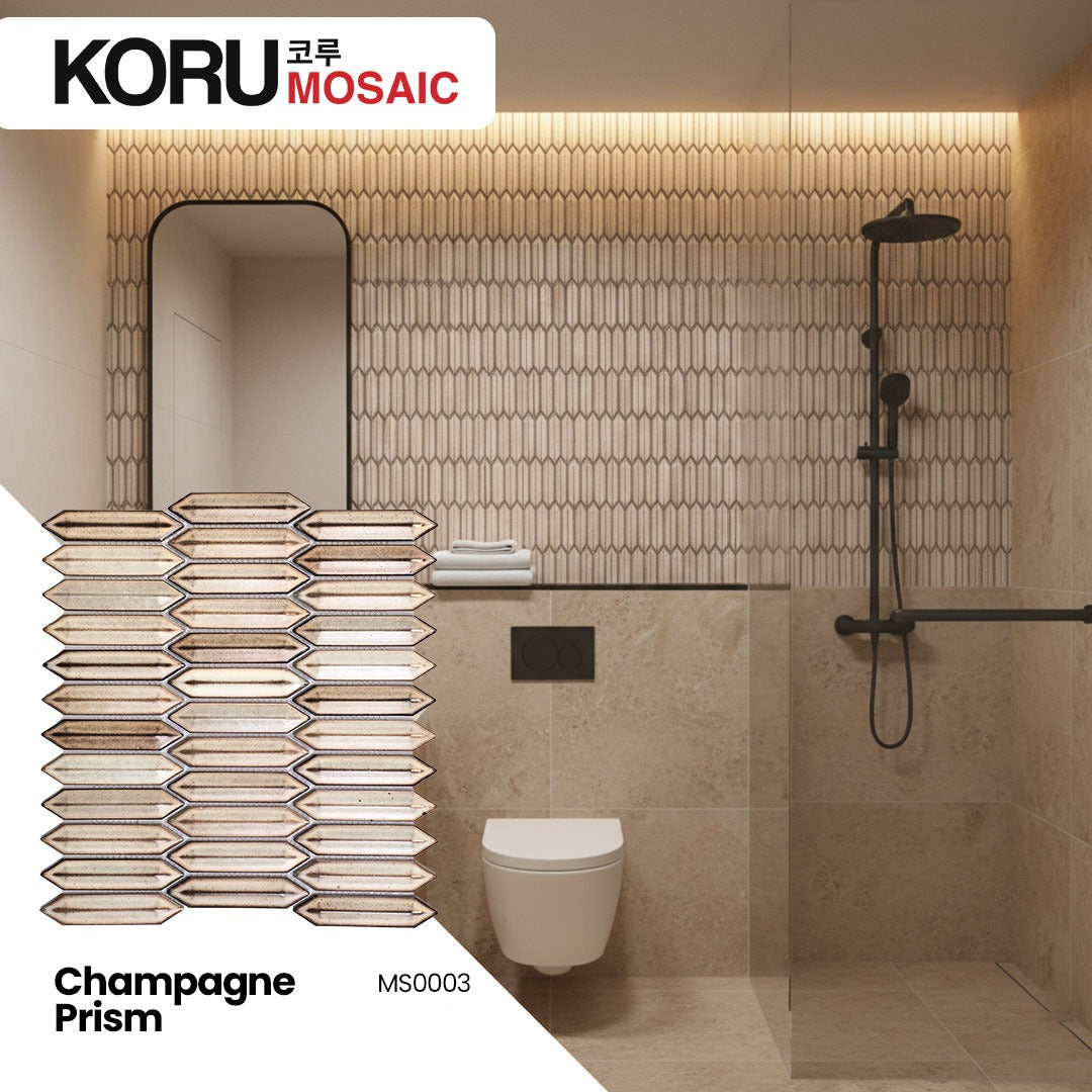 KORU Wallpanel Dinding Mosaic Dekorasi Rumah Modern Jewel Series Shiny Premium 300mmx190mm Minimalis Harga Per DUS