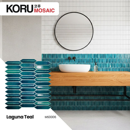 KORU Wallpanel Dinding Mosaic Dekorasi Rumah Modern Jewel Series Shiny Premium 300mmx190mm Minimalis Harga Per DUS