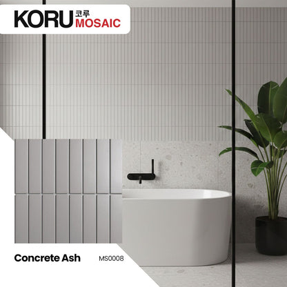 KORU Wallpanel Dinding Mosaic Dekorasi Rumah Modern Strata Series MCM Matt Premium 590mmx180mm Minimalis Harga Per DUS