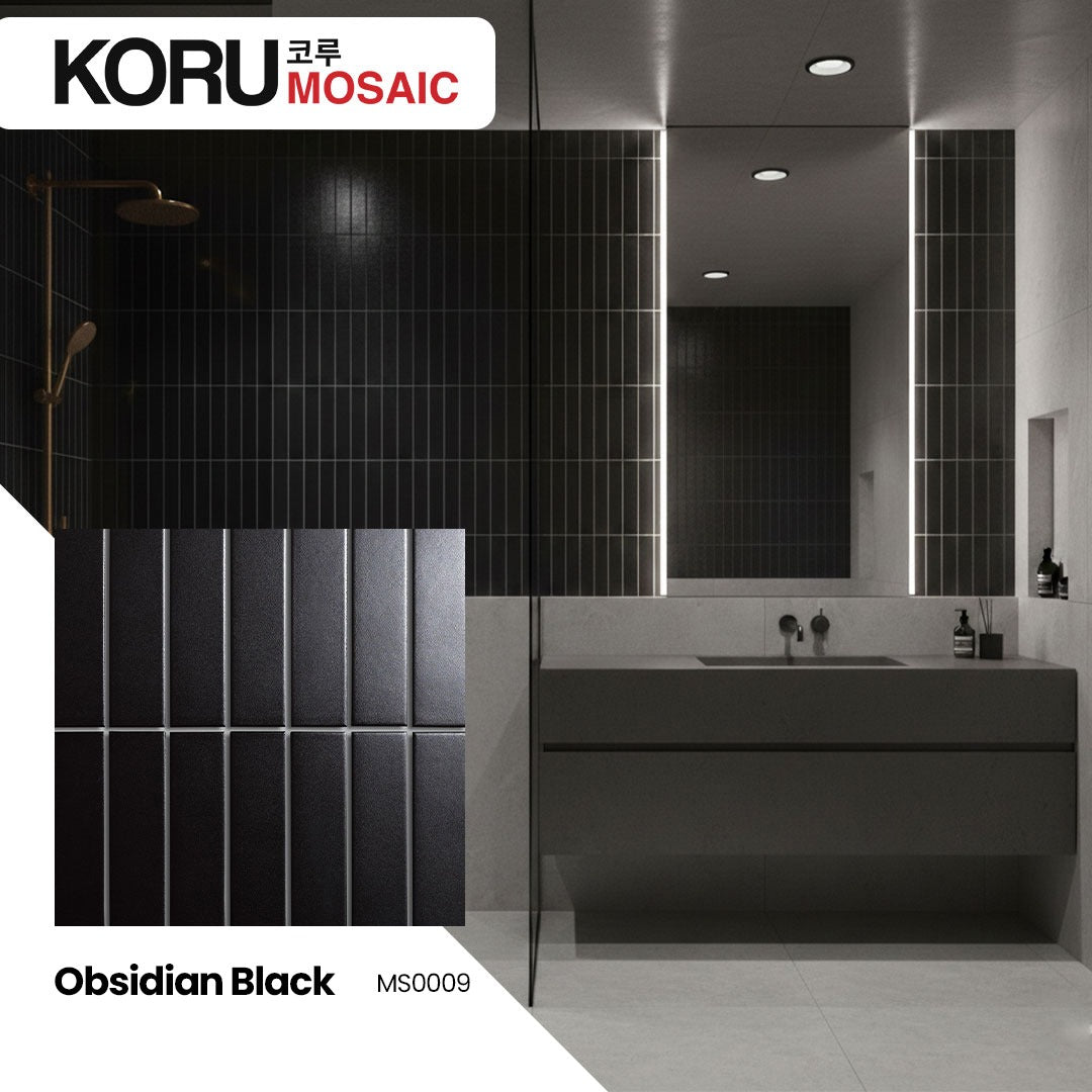 KORU Wallpanel Dinding Mosaic Dekorasi Rumah Modern Strata Series MCM Matt Premium 590mmx180mm Minimalis Harga Per DUS
