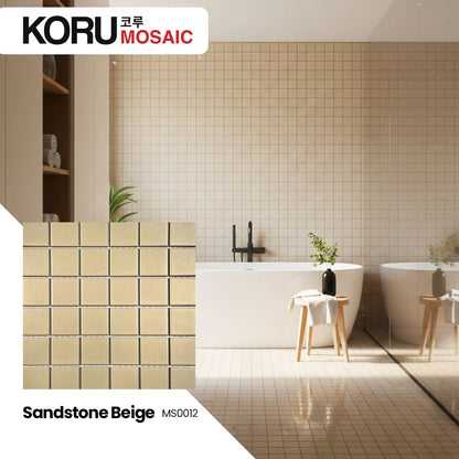 KORU Wallpanel Dinding Mosaic Dekorasi Rumah Modern Grid Series Harga Per Lembar Matt Premium 590mmx180mm Minimalis Harga Per DUS