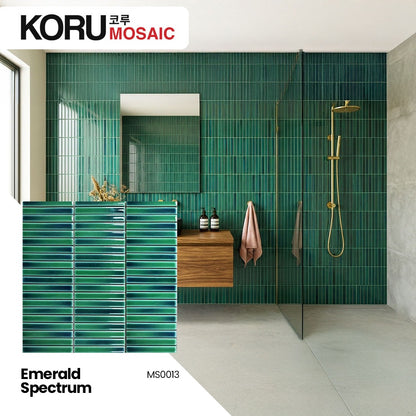 KORU Wallpanel Dinding Mosaic Dekorasi Rumah Modern Line Series MCM Shiny Premium 590mmx180mm Minimalis Harga Per DUS