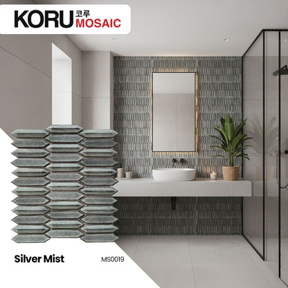 KORU Wallpanel Dinding Mosaic Dekorasi Rumah Modern Jewel Series Shiny Premium 300mmx190mm Minimalis Harga Per DUS