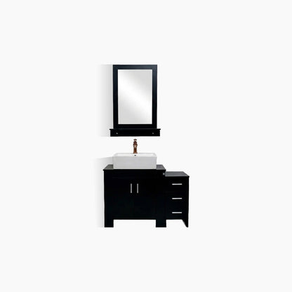 Wastafel Cabinet Europe Enchanting PVC Waterproof N804 (Black / White)