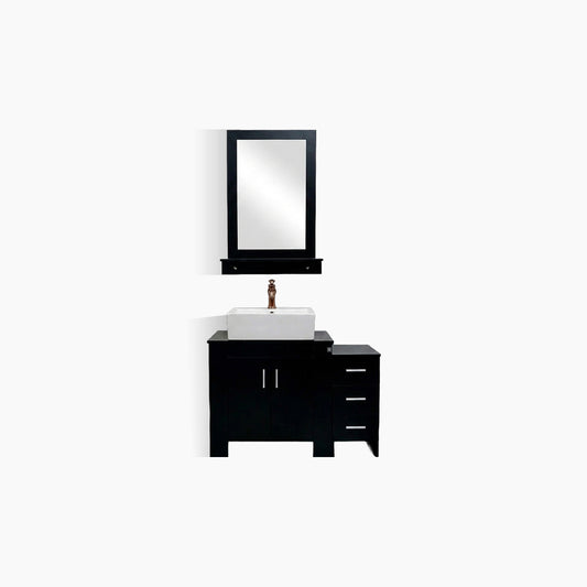 Wastafel Cabinet Europe Enchanting PVC Waterproof N804 (Black / White)