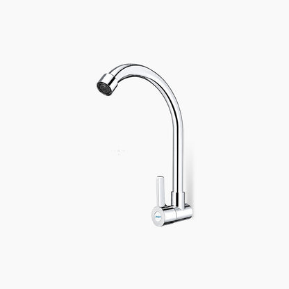 TIDAL Kitchen Faucet / Keran Air Dapur Tembok Angsa Kran Air Dingin Cartridge Kuningan Hitam Black Tidal TD023