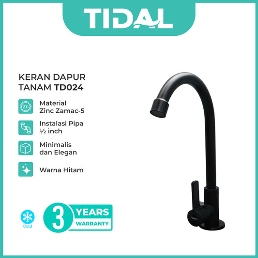 Kitchen Faucet / Keran Air Dapur Tanam Angsa Tidal TD024