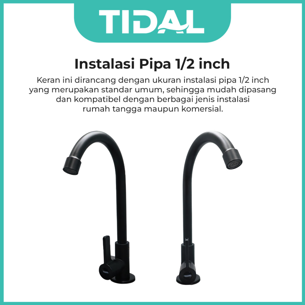 Kitchen Faucet / Keran Air Dapur Tanam Angsa Tidal TD024