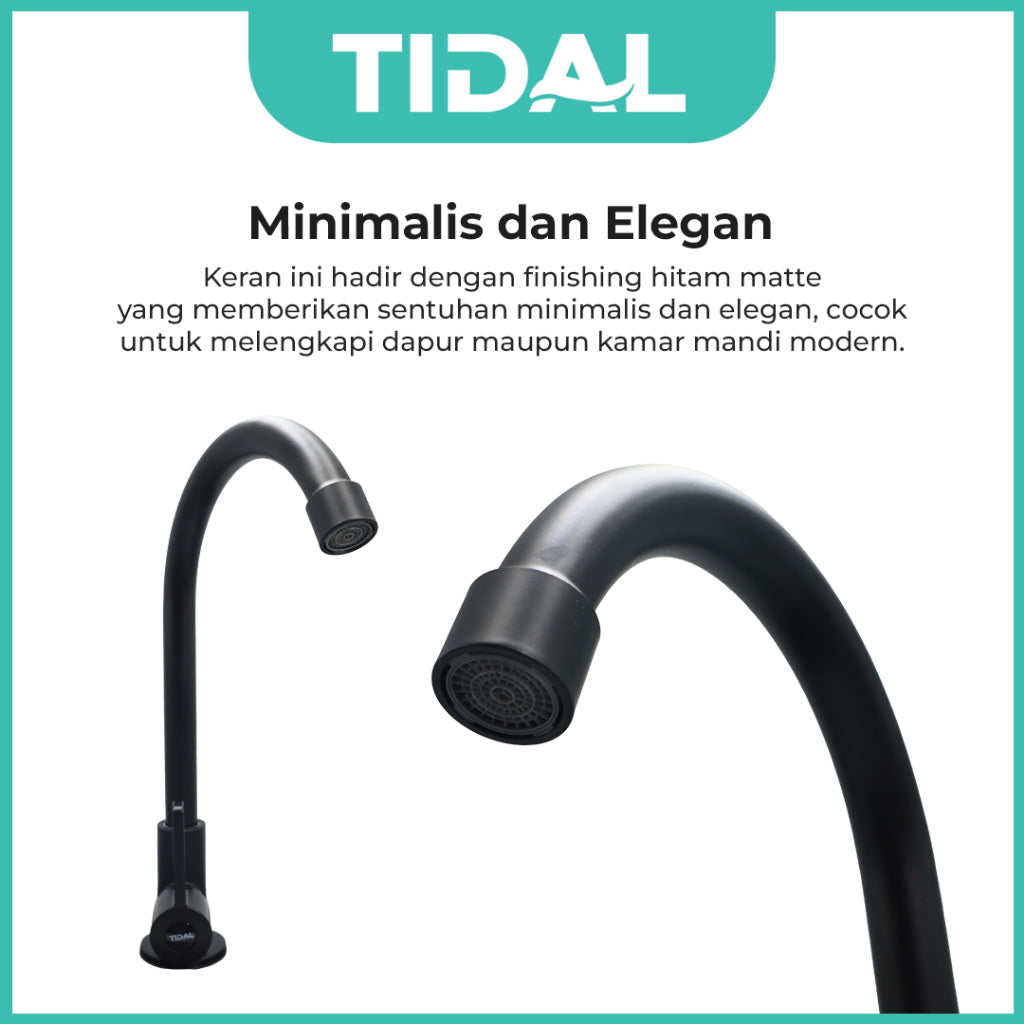 Kitchen Faucet / Keran Air Dapur Tanam Angsa Tidal TD024