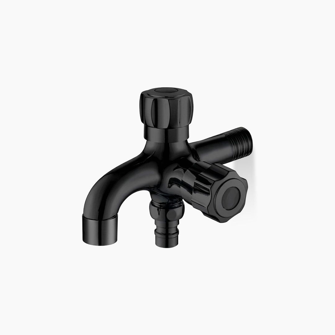 Keran Air Cabang Tembok Tidal TD026 Hitam