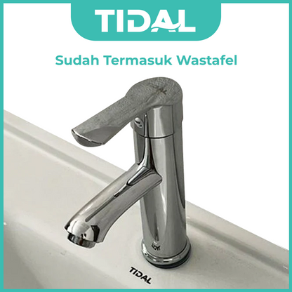 Wastafel Kabinet Set Minimalis Cermin Kamar Mandi Tidal TD053