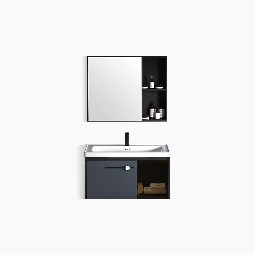 Wastafel Cabinet Set Cermin Modern Minimalis Kamar Mandi Tidal TD060