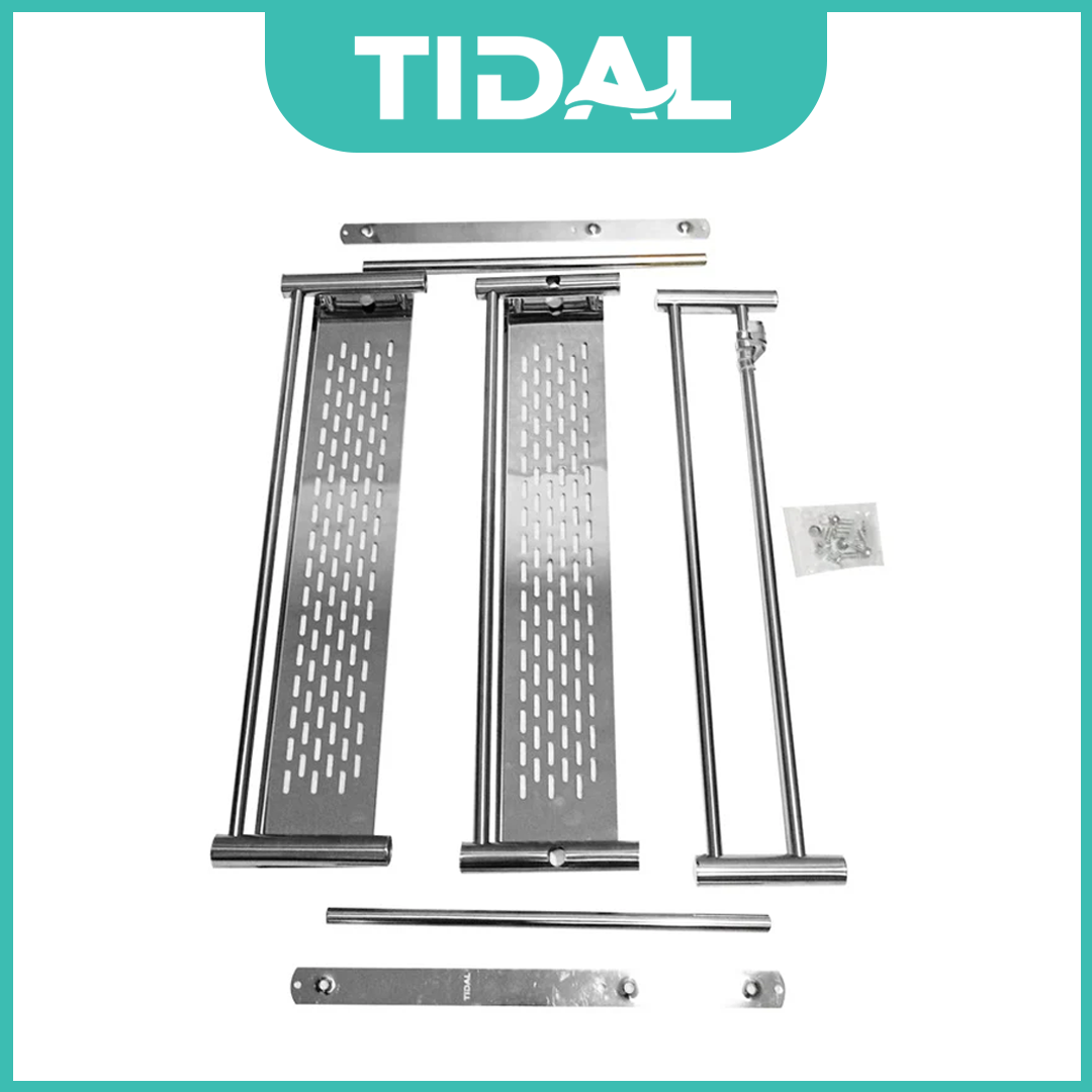 Rak Sabun Handuk Dinding Kamar Mandi Stainless Tidal TD095