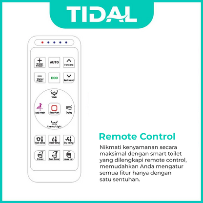 Smart Toilet / Kloset Duduk Full Automatic System Tidal TD111