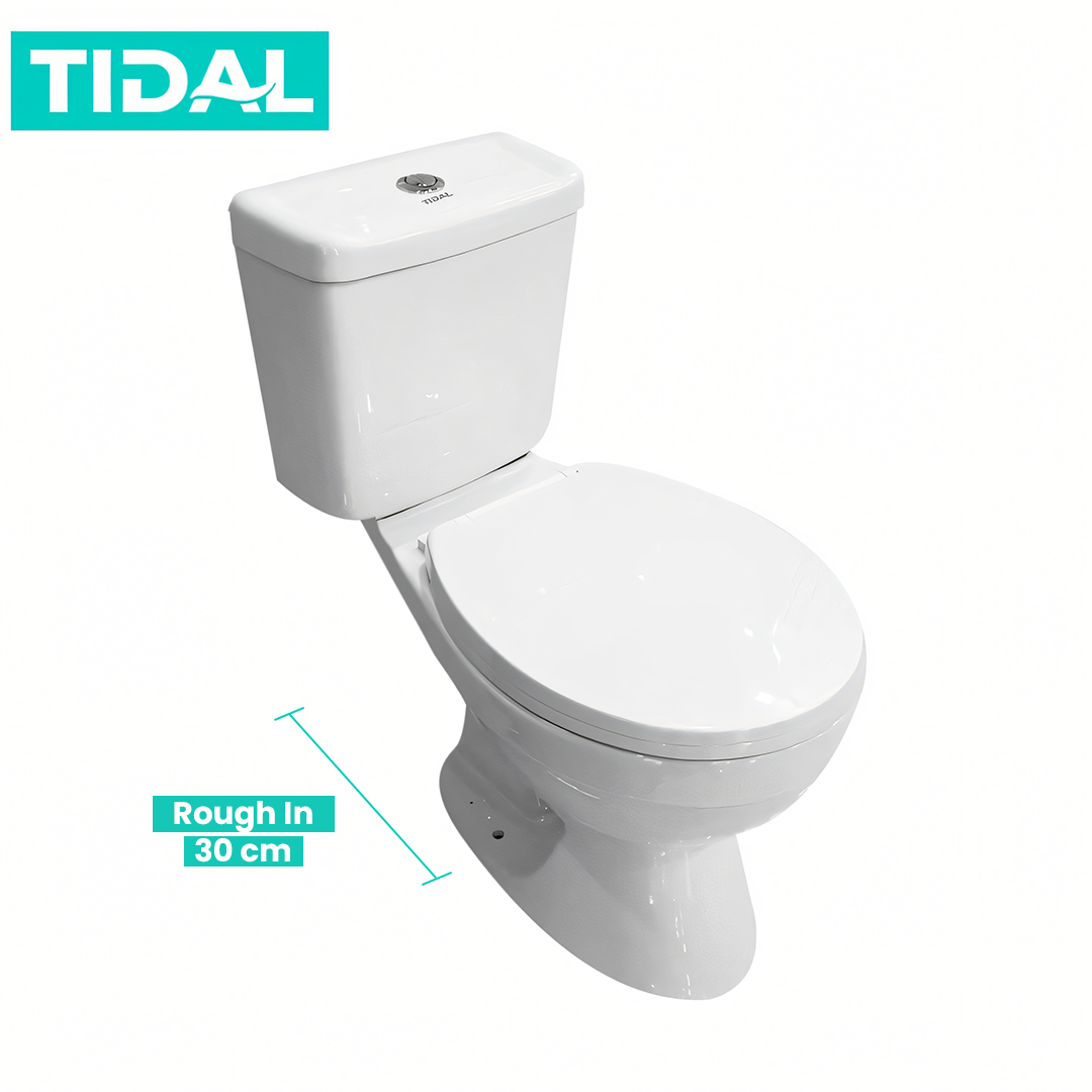 TIDAL Toilet / Kloset Duduk Siphonic Soft Close As 30 TD130