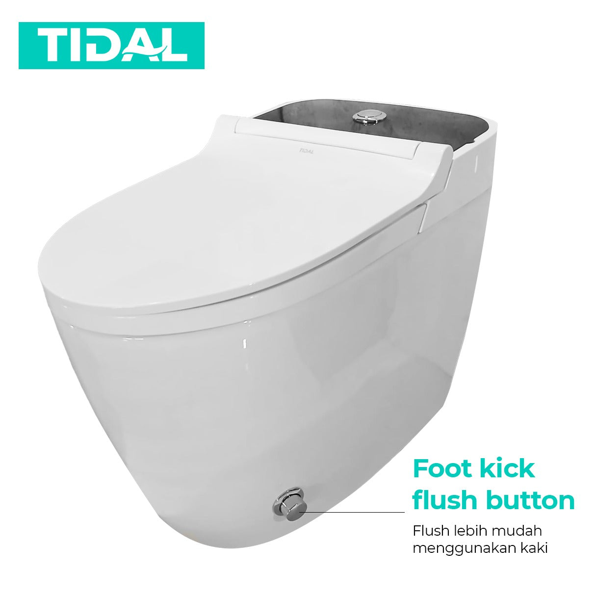 Smart Toilet Kloset Duduk Automatic Tidal TD133