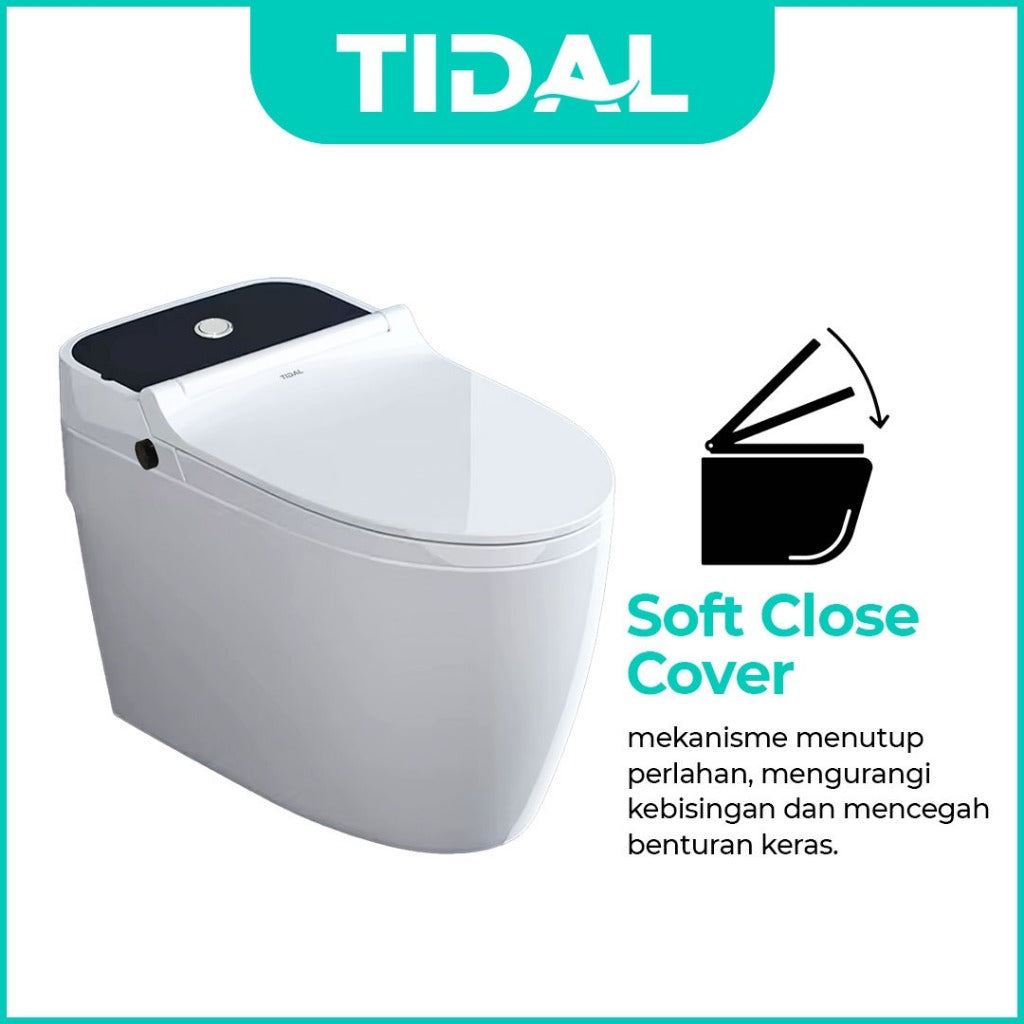 TIDAL Toilet Kloset Duduk Soft Close Powerful Flush Tidal TD133