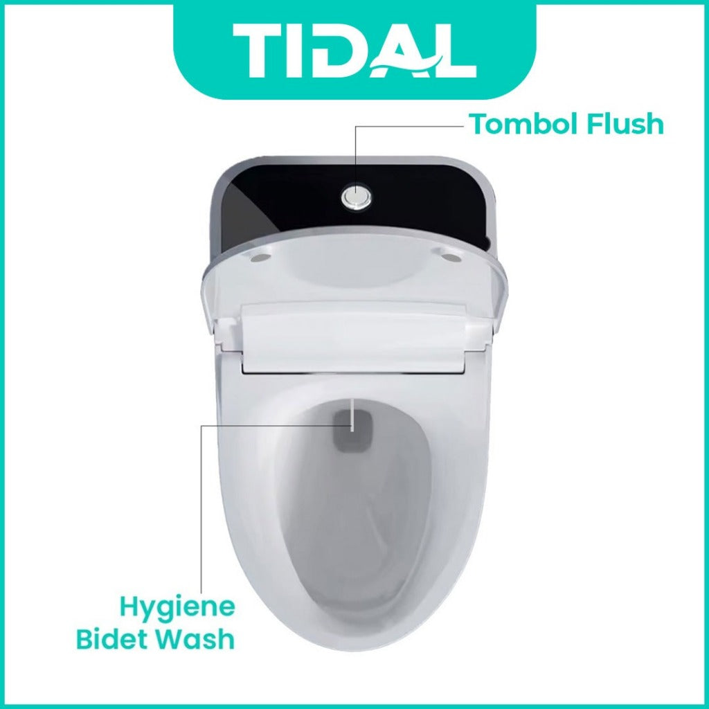 TIDAL Toilet Kloset Duduk Soft Close Powerful Flush Tidal TD133