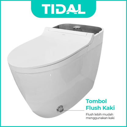 TIDAL Toilet Kloset Duduk Soft Close Powerful Flush Tidal TD133