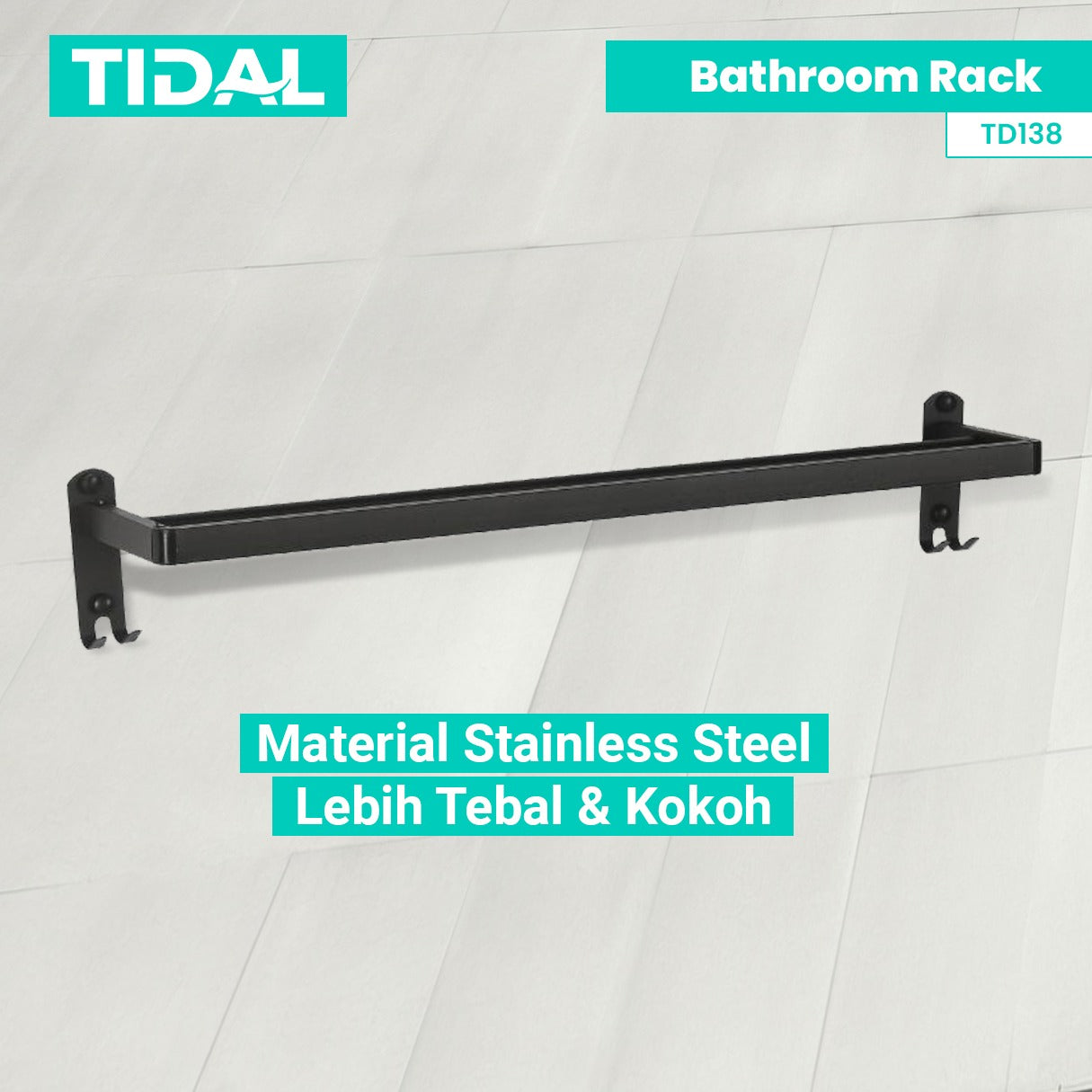 Rak Tempat Handuk Stainless Tidal TD138