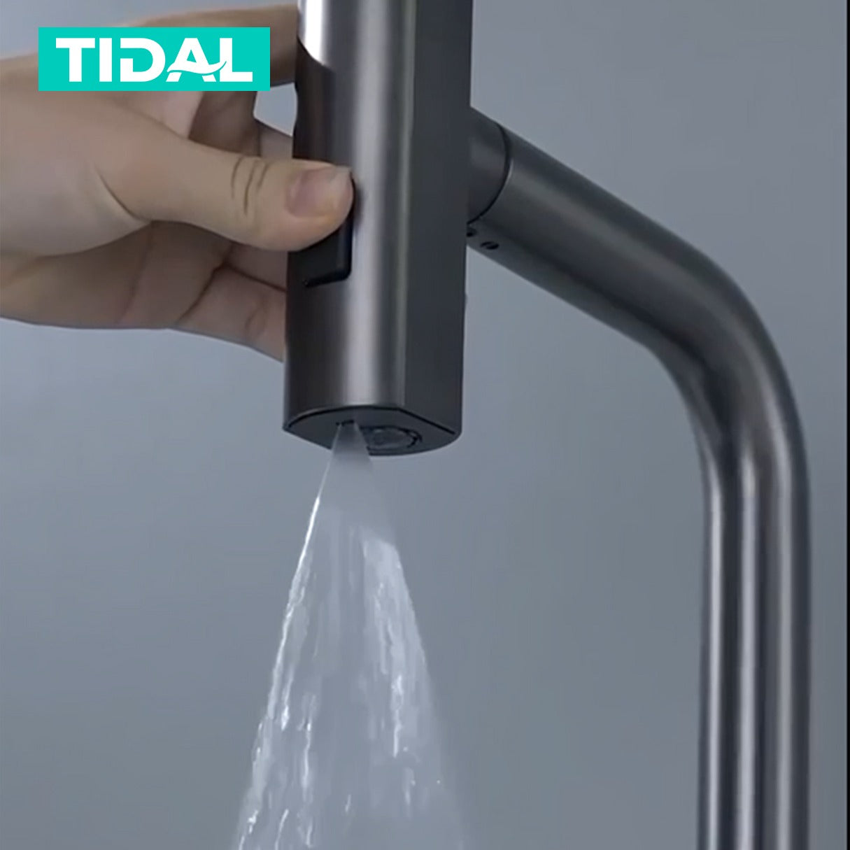 Smart Kitchen Faucet Fleksibel Tidal TD141 LED Temperature