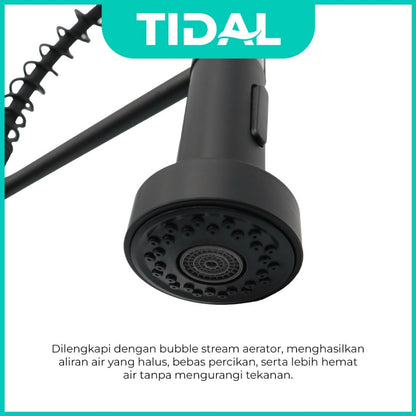 TIDAL Kitchen Faucet / Keran Air Dapur Fleksibel Kran Tembok Dingin Stainless Steel TD148