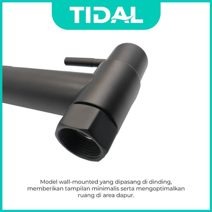 TIDAL Kitchen Faucet / Keran Air Dapur Fleksibel Kran Tembok Dingin Stainless Steel TD148