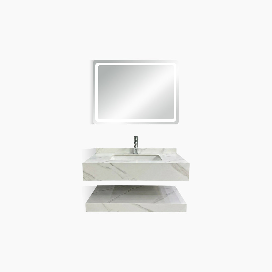 Wastafel Kabinet Minimalis Cermin Kamar Mandi Tidal TD6050