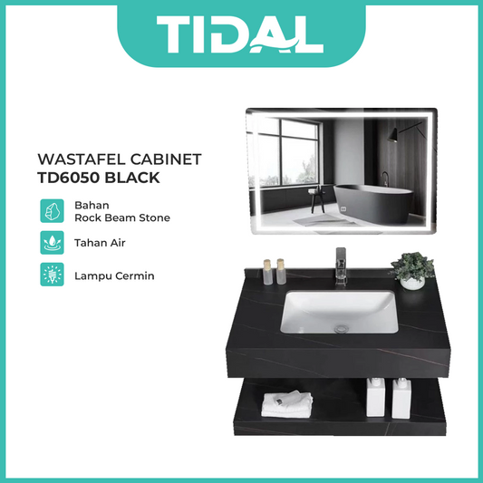 Wastafel Kabinet Minimalis Cermin Kamar Mandi Tidal TD6050