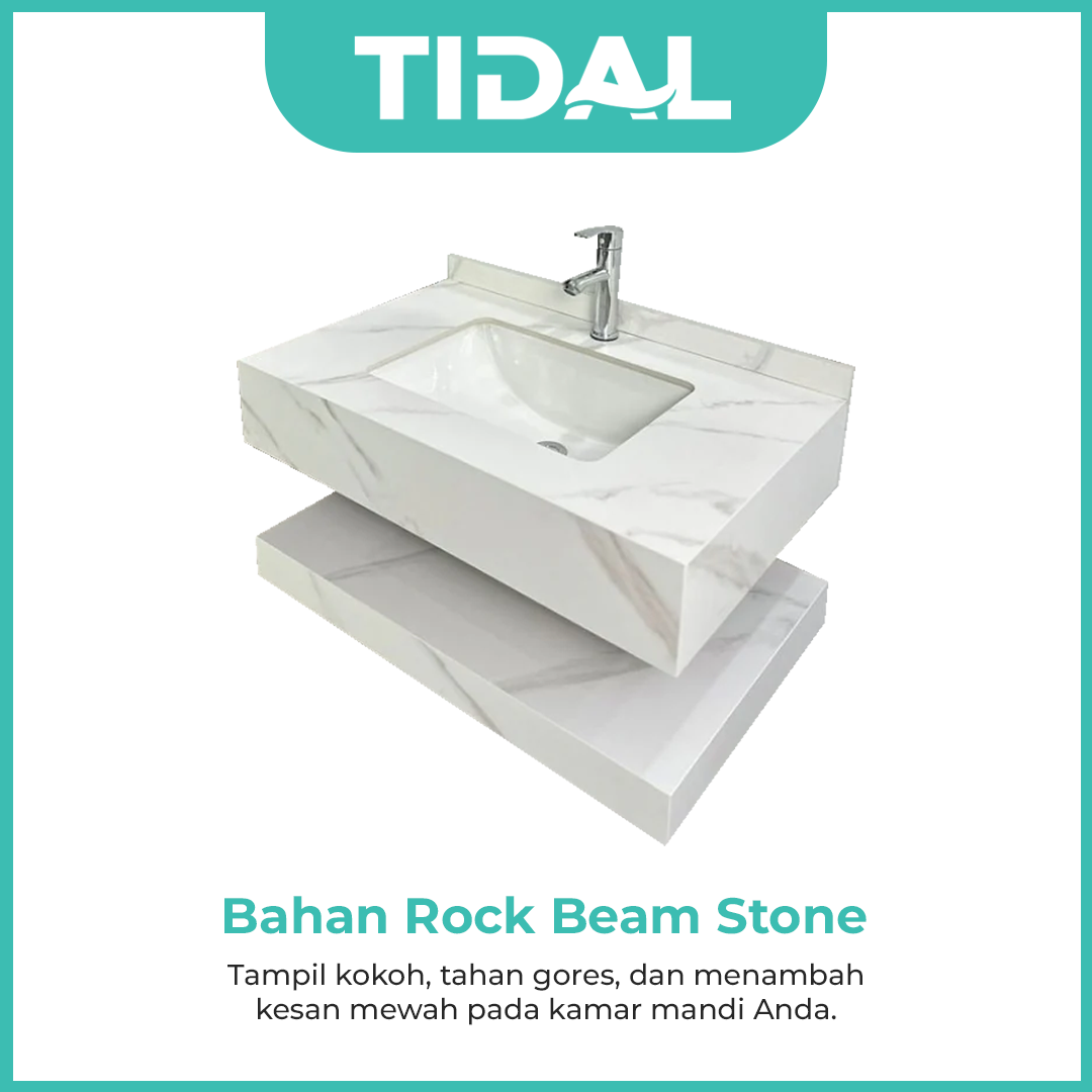 Wastafel Kabinet Minimalis Cermin Kamar Mandi Tidal TD6050