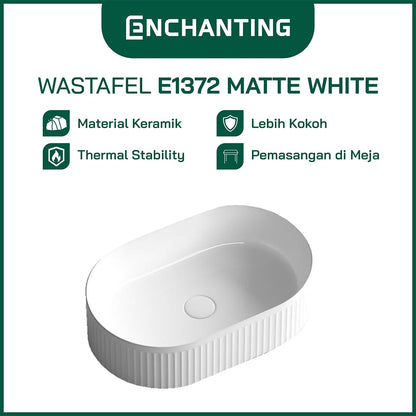 ENCHANTING Wastafel Meja Cuci Tangan Keramik Europe Enchanting E1372