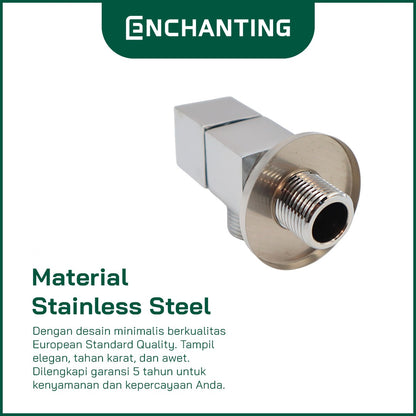 ENCHANTING Stop Kran Toilet WC Keran Jet Shower Bidet Stainless Steel Bergaransi E33