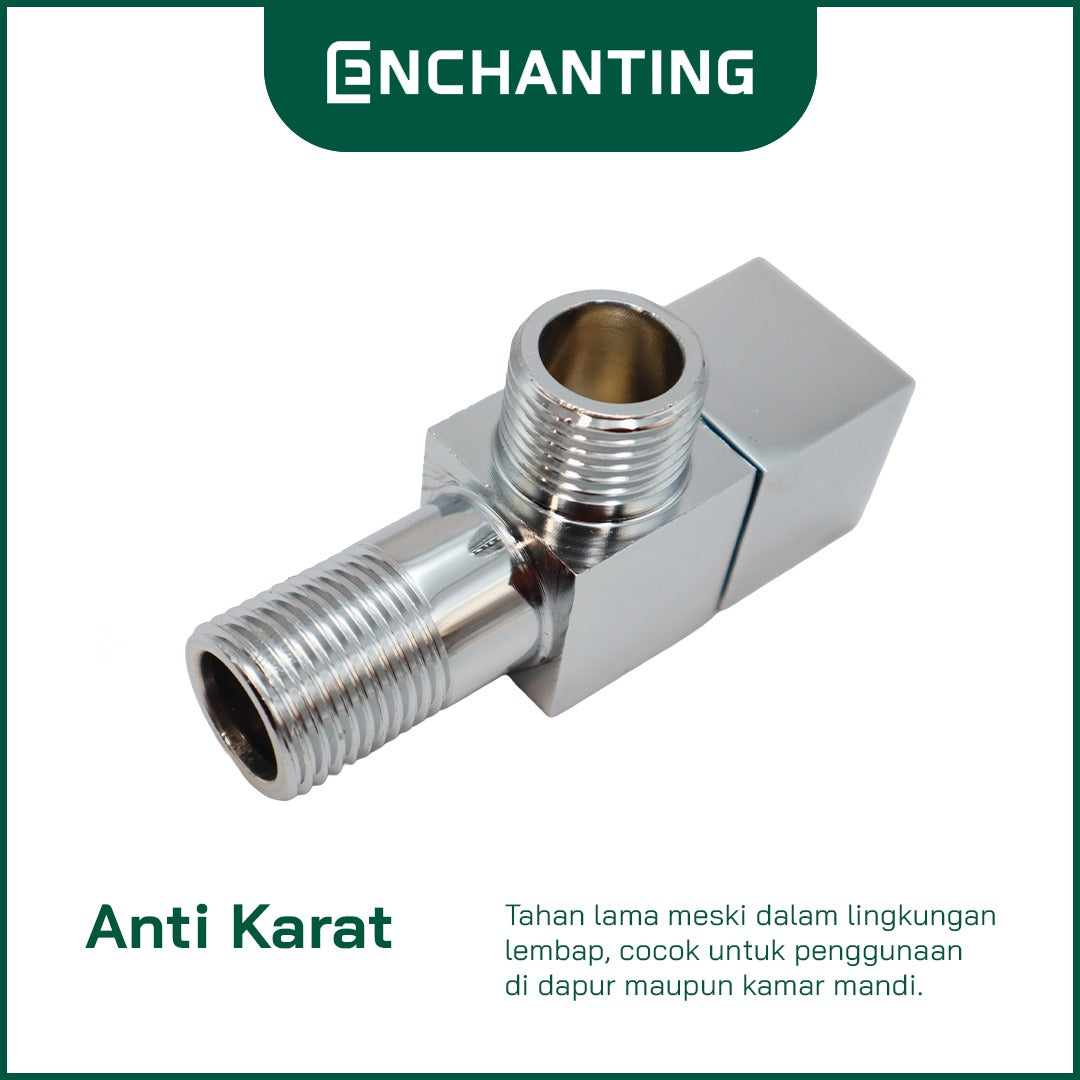 ENCHANTING Stop Kran Toilet WC Keran Jet Shower Bidet Stainless Steel Bergaransi E33