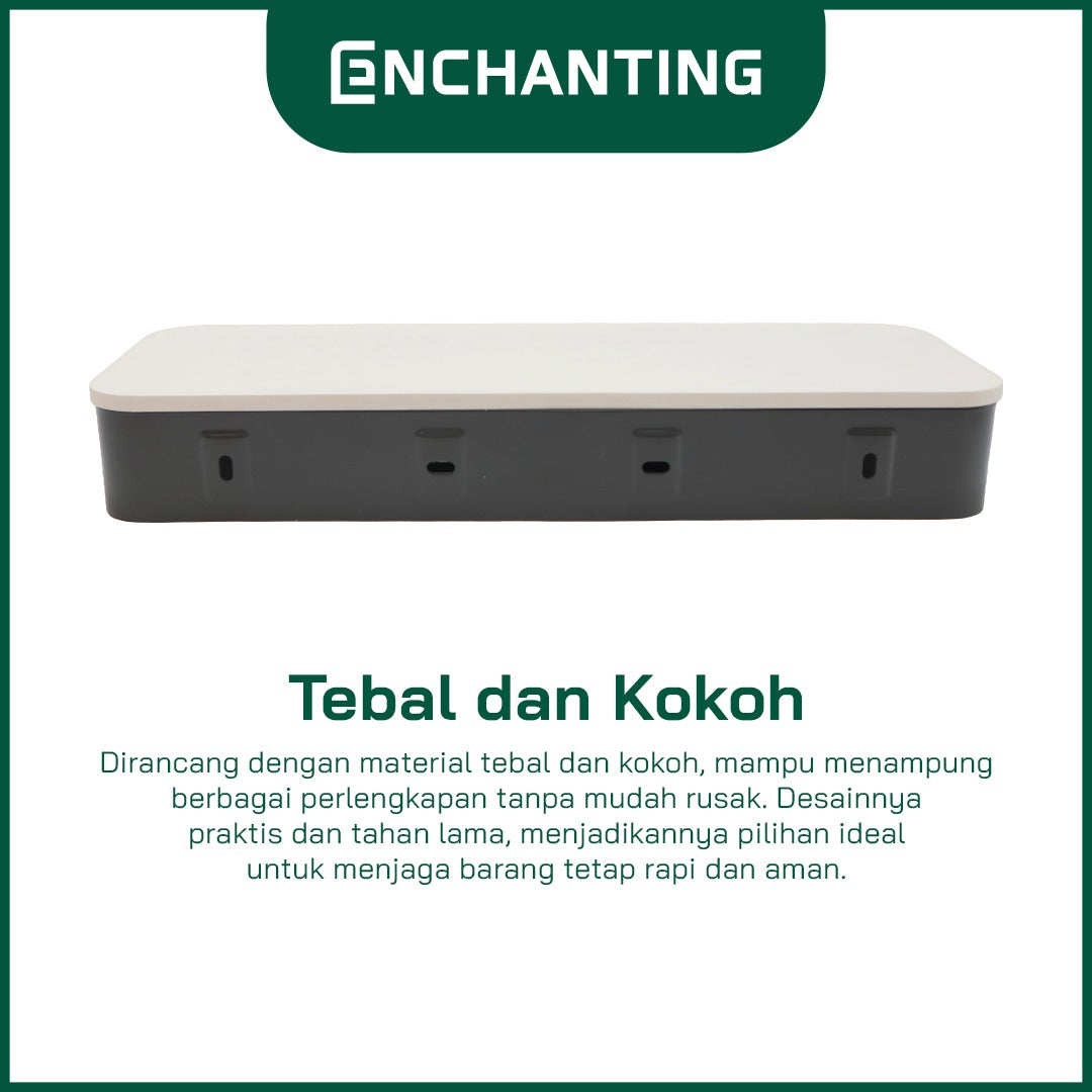 ENCHANTING Tempat Penyimpanan Material ABS Minimalis Tebal Kokoh Europe Enchanting E256