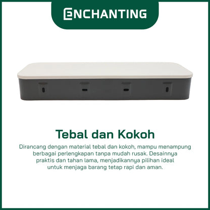 ENCHANTING Tempat Penyimpanan Material ABS Minimalis Tebal Kokoh Europe Enchanting E256