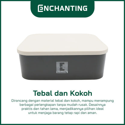 ENCHANTING Shelving Unit / Tempat Penyimpanan Material ABS Minimalis Tebal Kokoh Europe Enchanting E255