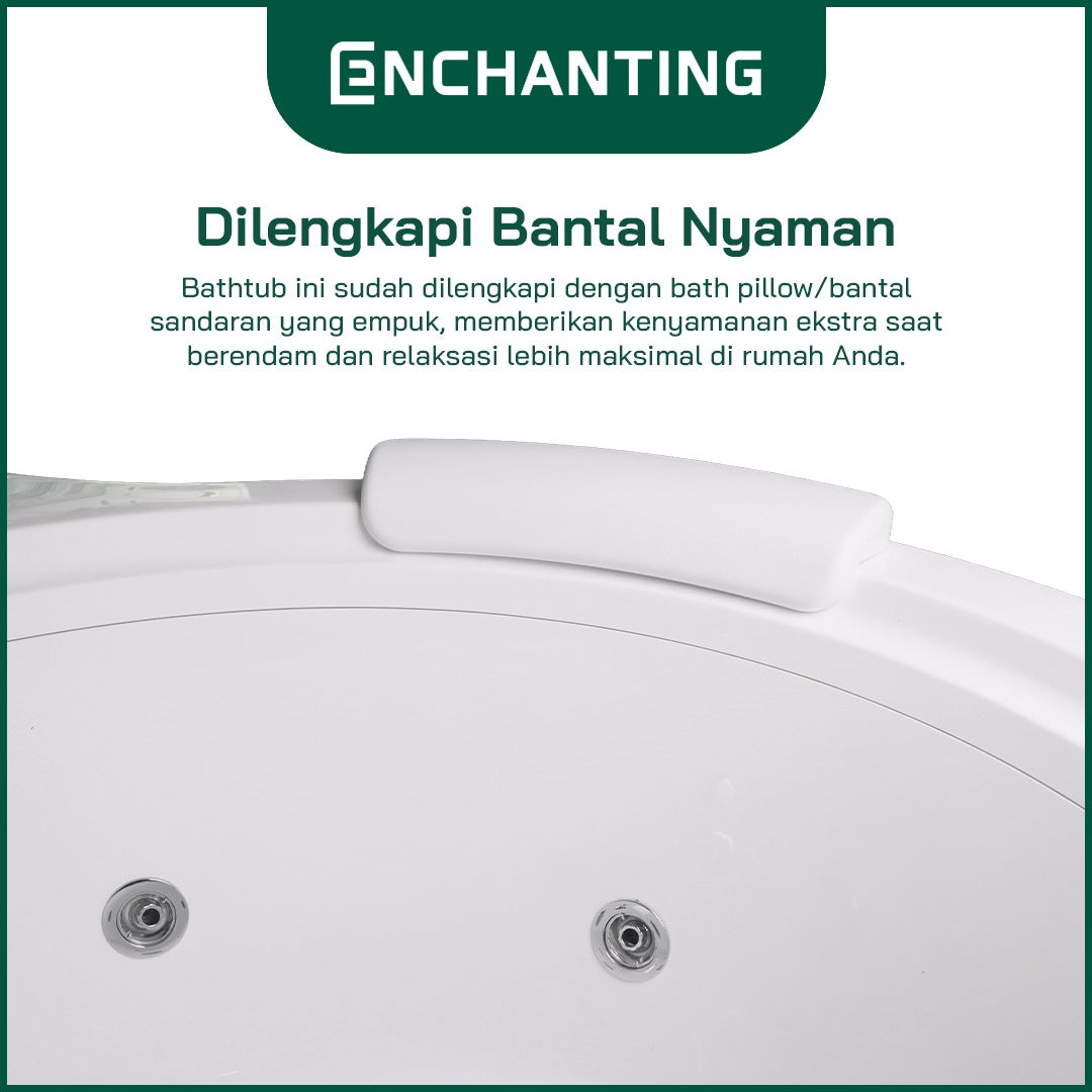 ENCHANTING&nbsp;Bathtub&nbsp;Kamar&nbsp;Mandi&nbsp;Acrylic&nbsp;Material&nbsp;Whirpool&nbsp;LED&nbsp;Lighting&nbsp;E8611