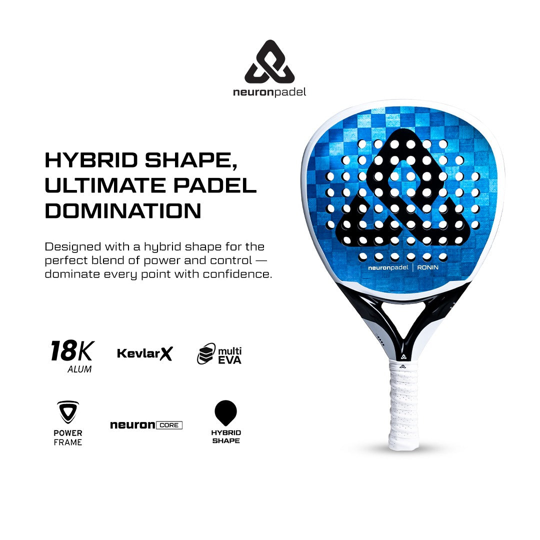 neuronpadel RONIN v1 2026 padel raket hybrid 18k carbon fiber