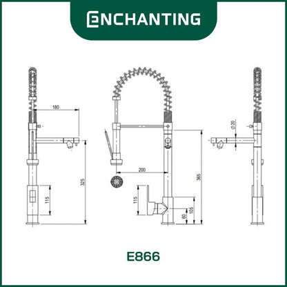 Enchanting Keran Air Kitchen Sink Faucet E866
