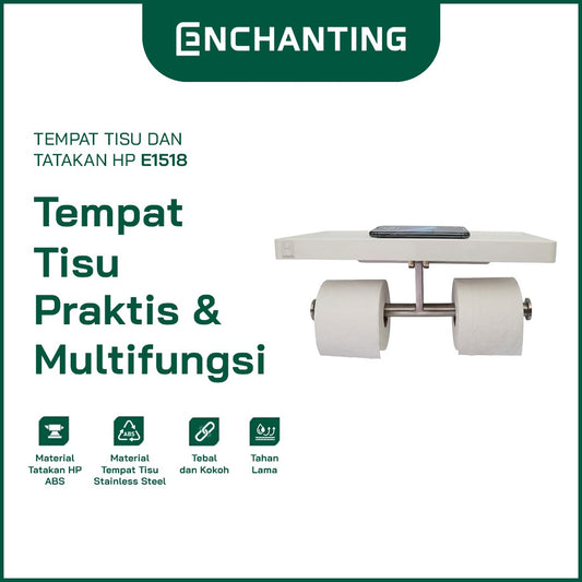ENCHANTING Tempat Tissue Dan Tatakan Hp Praktis dan Multifungsi Enchanting E1518