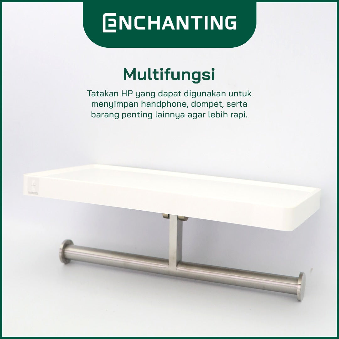 ENCHANTING Tempat Tissue Dan Tatakan Hp Praktis dan Multifungsi Enchanting E1518