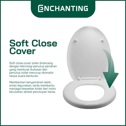 SET Sparepart Cover Seat/Tutup Toilet Duduk Europe Enchanting E1303 E1359 E1333 E1297
