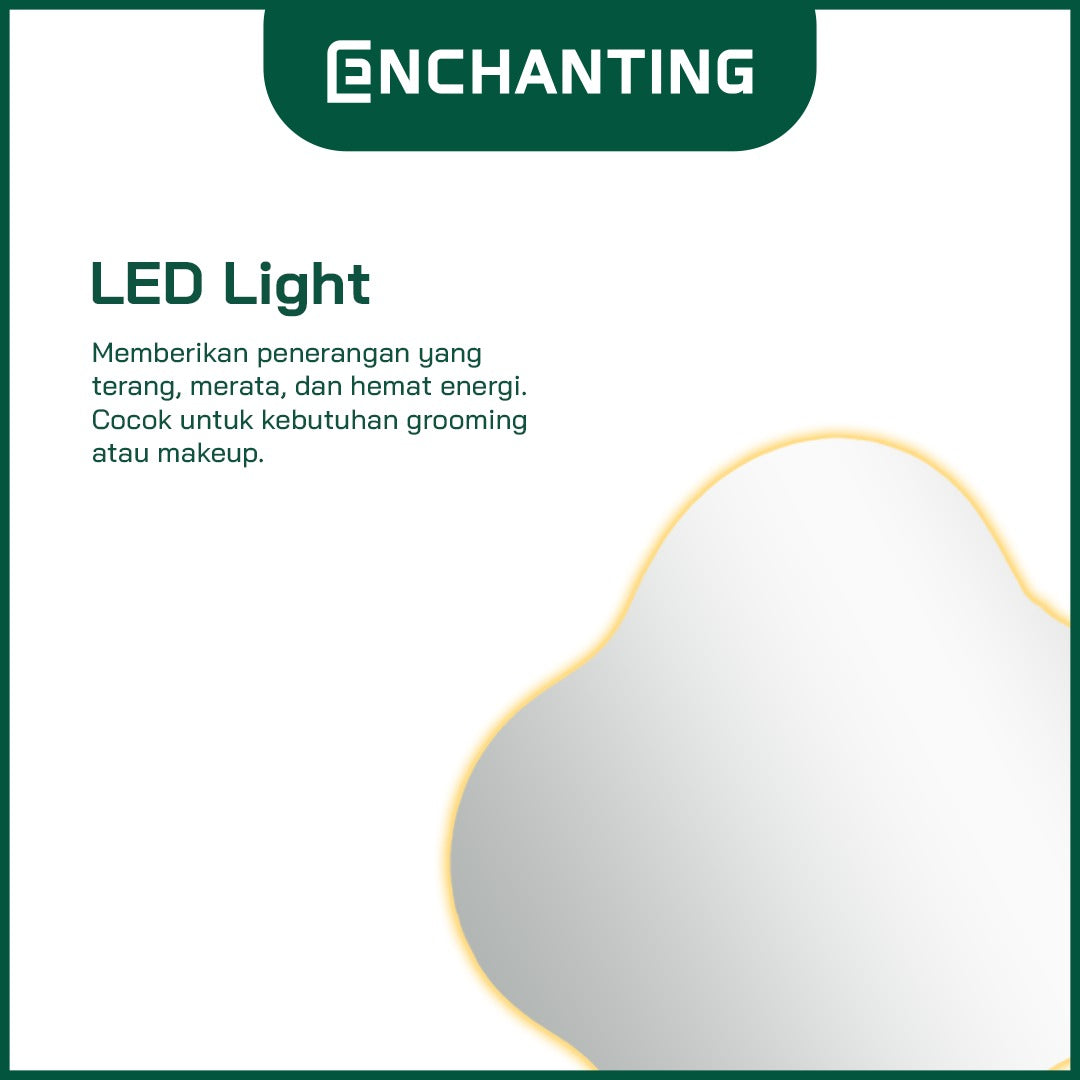 Cermin LED Light Digital Elegant Dan Stylish Kaca Wastafel Europe Enchanting L22 / L24
