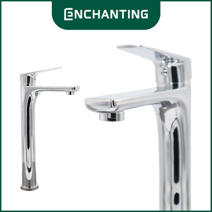 ENCHANTING Keran Air Wastafel Tanam Dingin Kuningan Kran Air Tinggi E1576