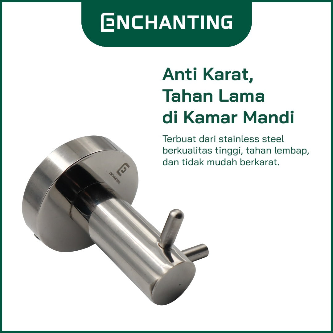 Gantungan Baju Handuk Kamar Mandi Enchanting E895