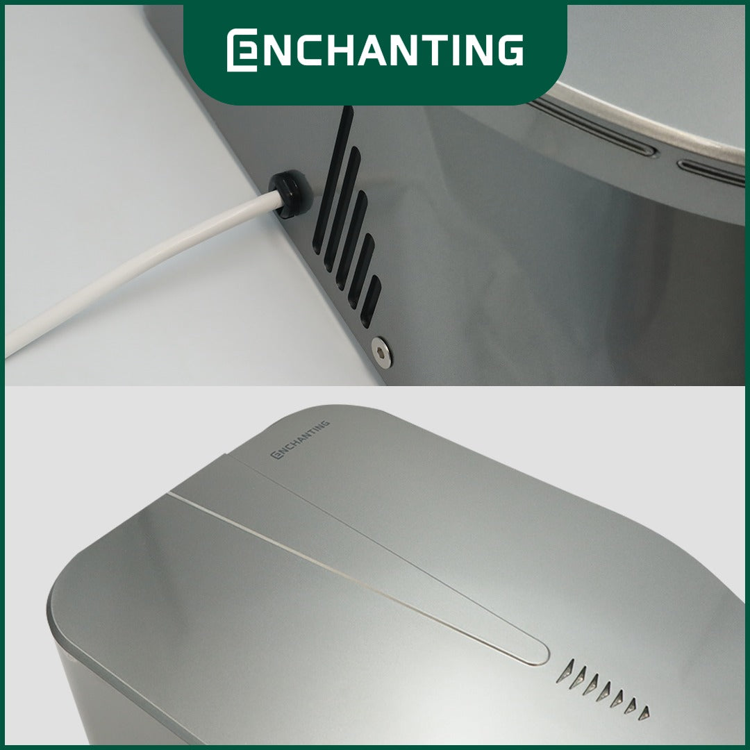 ENCHANTING Automatic Hand Dryer Pengering Tangan Kamar Mandi Sensor otomatis Material ABS Grey Abu-Abu instalasi wall mount - tanam dinding Modern Elegan Europe Enchanting E934