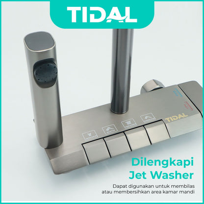 Paket Shower Tiang Set Mandi Lengkap Tidal TD126 & TD189 Modern Minimalis