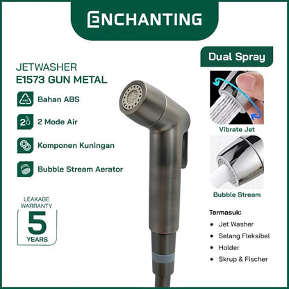 Toilet Shower Jet Washer Europe Enchanting E1572 Dual 2 Spray