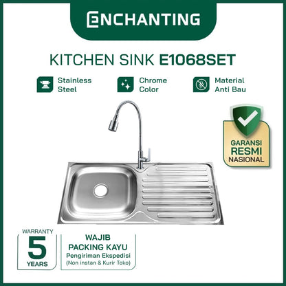 SET Kitchen Sink Bak Cuci Piring Europe Enchanting E1068SET